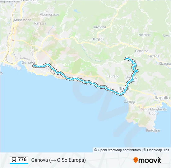 776 Bus Line Map