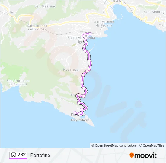 782 Bus Line Map
