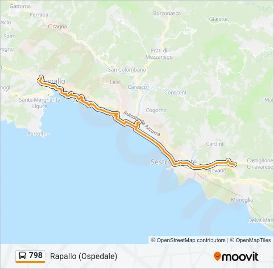 798 Bus Line Map