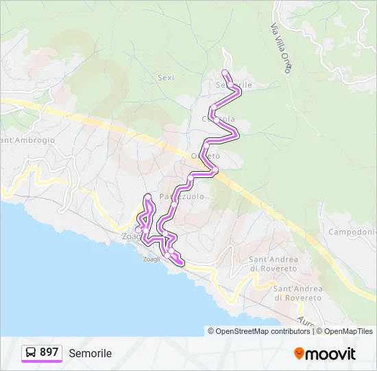 897 Bus Line Map