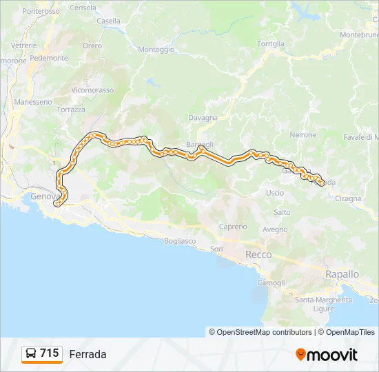 715 Bus Line Map