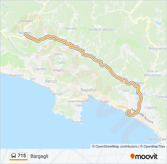 715 Bus Line Map