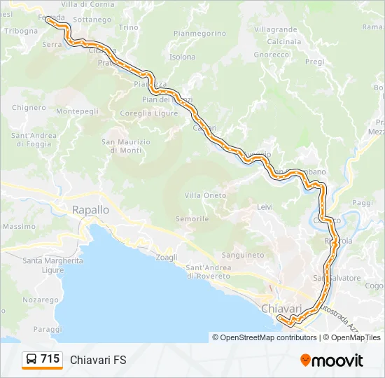 715 Bus Line Map