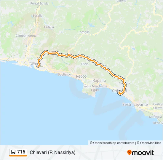 715 Bus Line Map