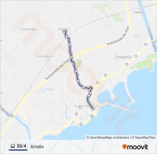 30/4 Bus Line Map