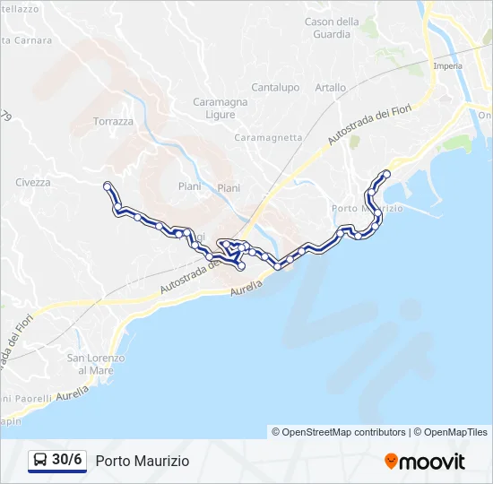 30/6 Bus Line Map