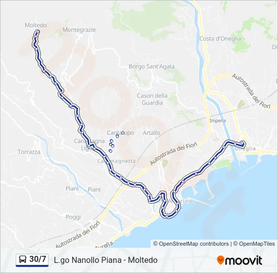 30/7 Bus Line Map