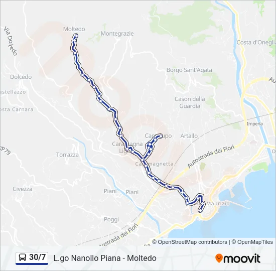 30/7 Bus Line Map