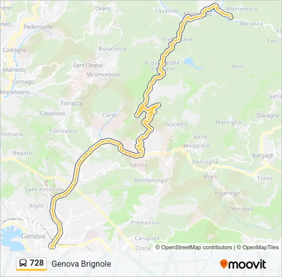 728 Bus Line Map