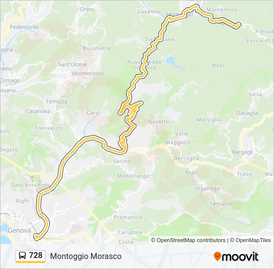 728 Bus Line Map