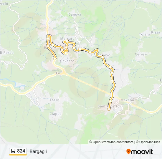 824 Bus Line Map