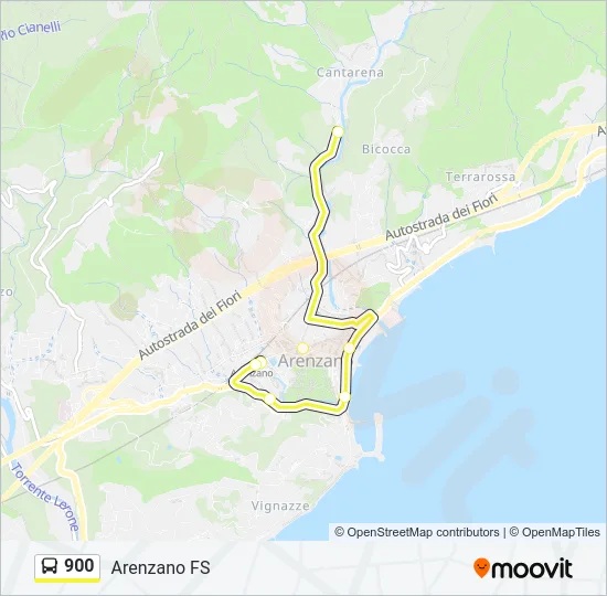 900 Bus Line Map