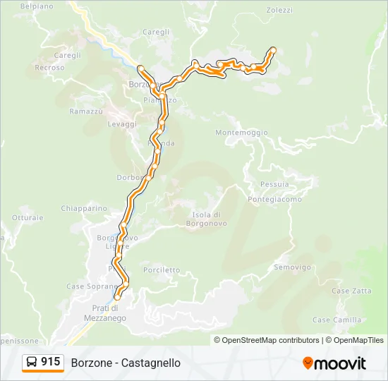 915 Bus Line Map