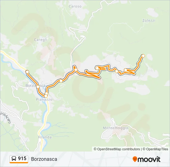 915 Bus Line Map