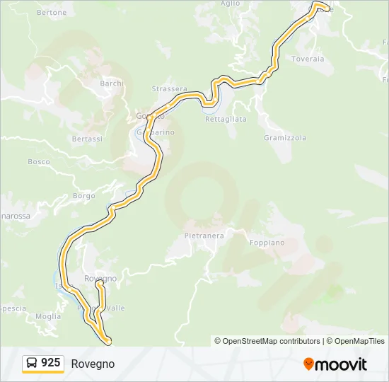 925 Bus Line Map