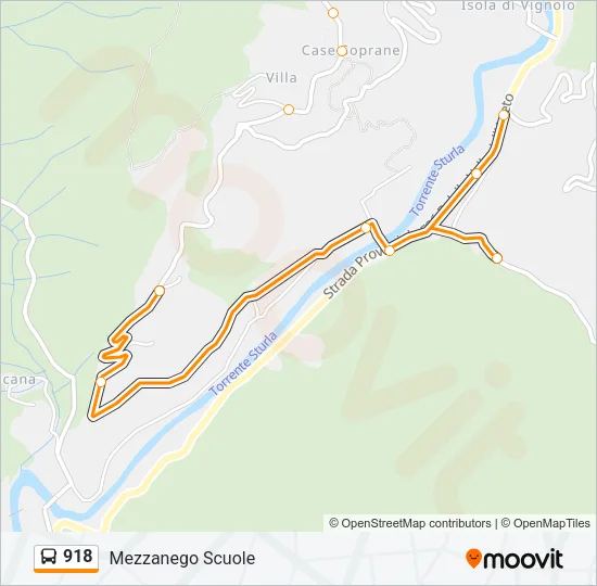 918 Bus Line Map