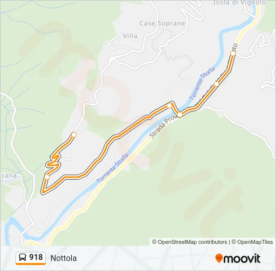 918 Bus Line Map