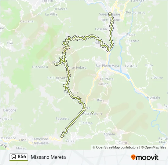 856 Bus Line Map