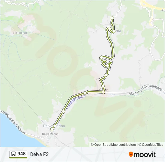 948 Bus Line Map