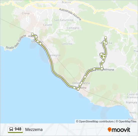 948 Bus Line Map