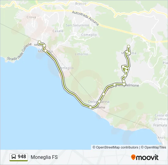 948 Bus Line Map