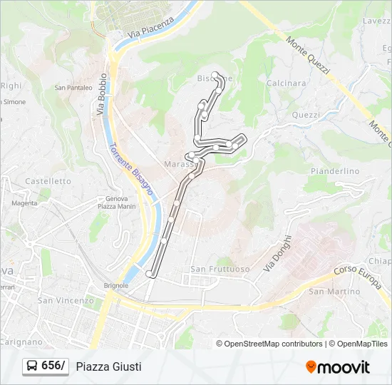 656/ Bus Line Map