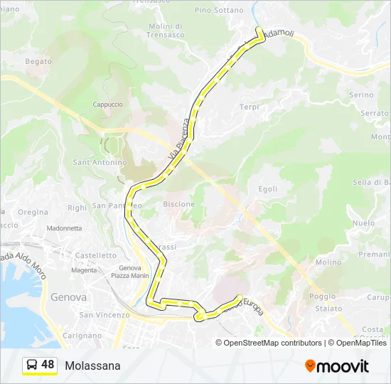 48 Bus Line Map