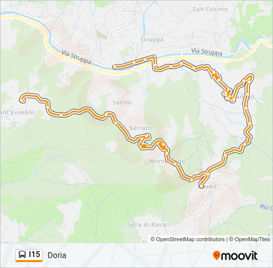 I15 Bus Line Map
