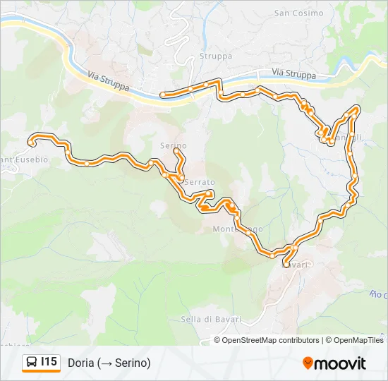 I15 Bus Line Map