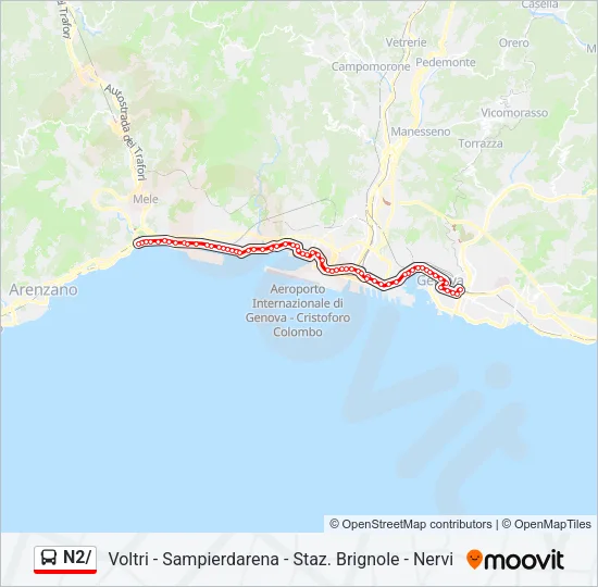 N2/ Bus Line Map