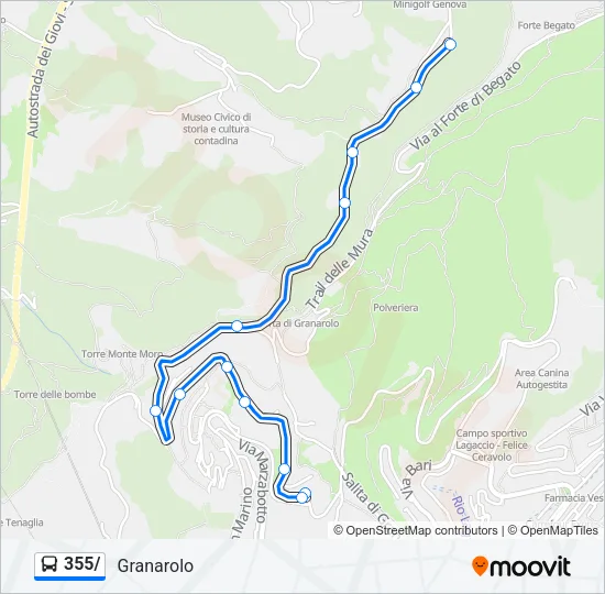 355/ Bus Line Map