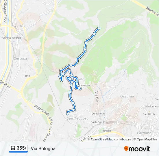 355/ Bus Line Map