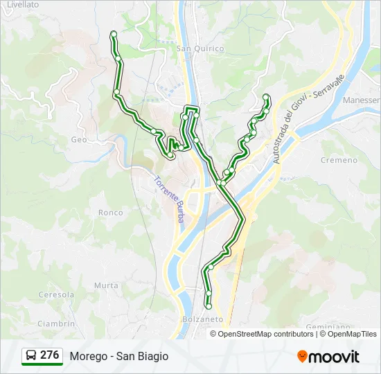 276 Bus Line Map