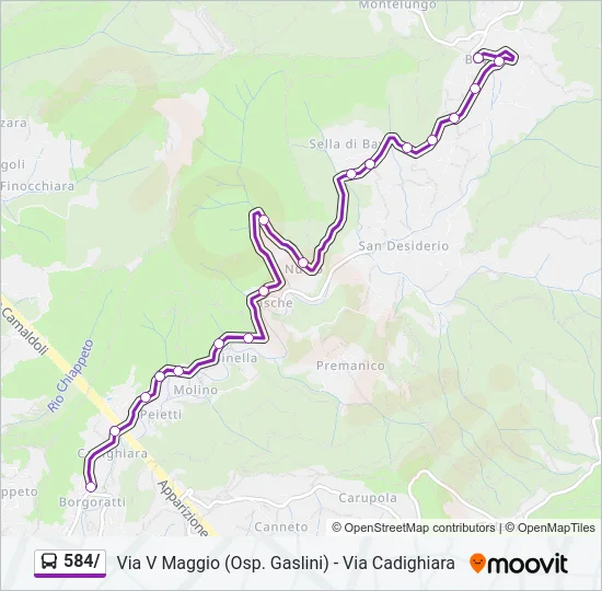 584/ Bus Line Map