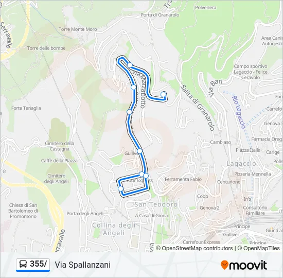 355/ Bus Line Map