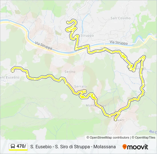 470/ Bus Line Map
