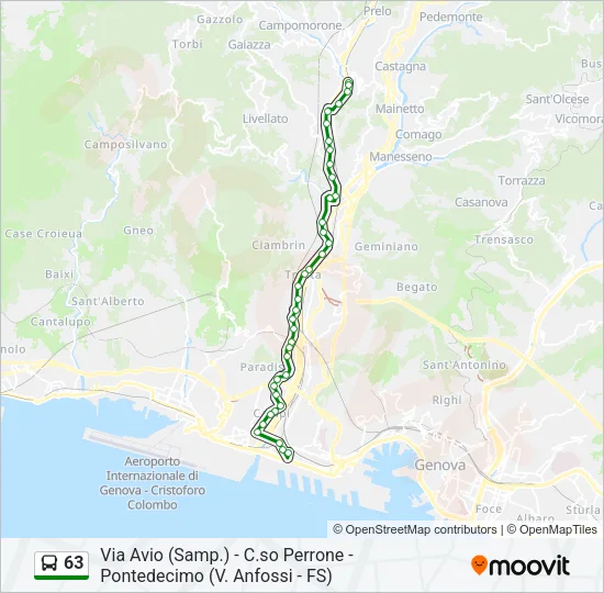 63 Bus Line Map