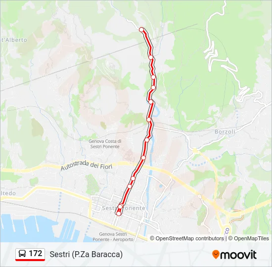 172 Bus Line Map