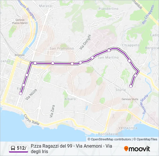 512/ Bus Line Map