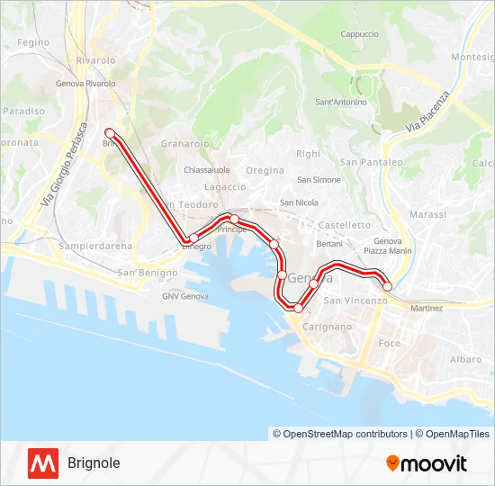 MM Subway Line Map