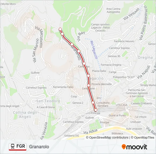 FGR Train Line Map