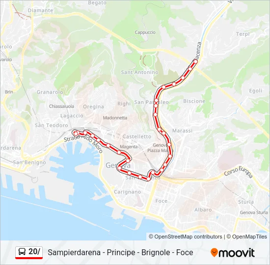 20/ Bus Line Map