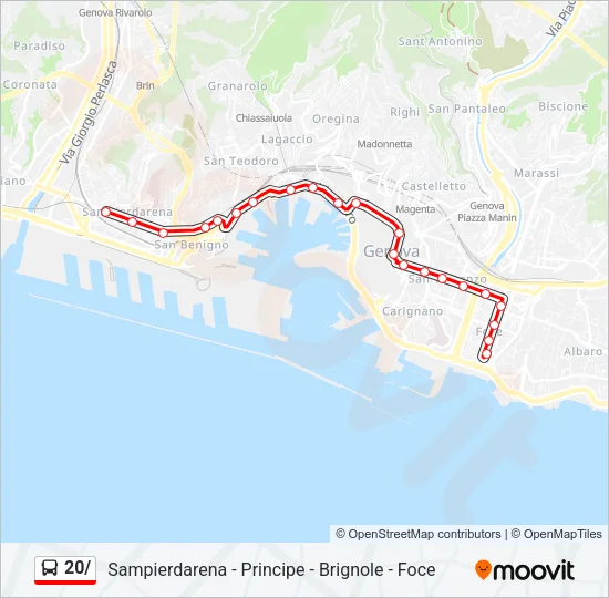 20/ Bus Line Map