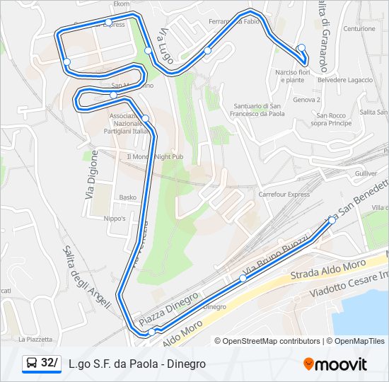 32/ bus Line Map