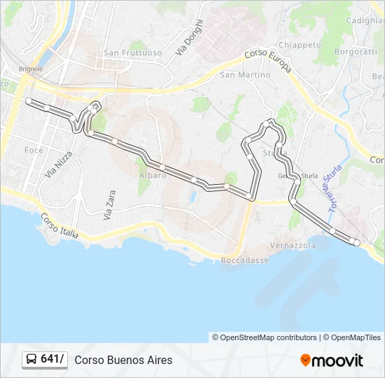641/ Bus Line Map