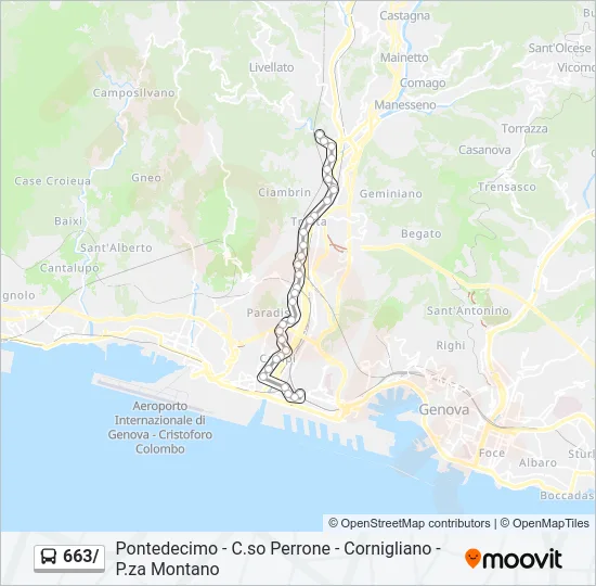 663/ Bus Line Map