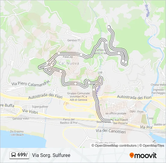 699/ Bus Line Map