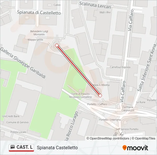 CAST. L Funicular Line Map