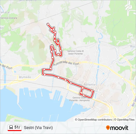 51/ Bus Line Map