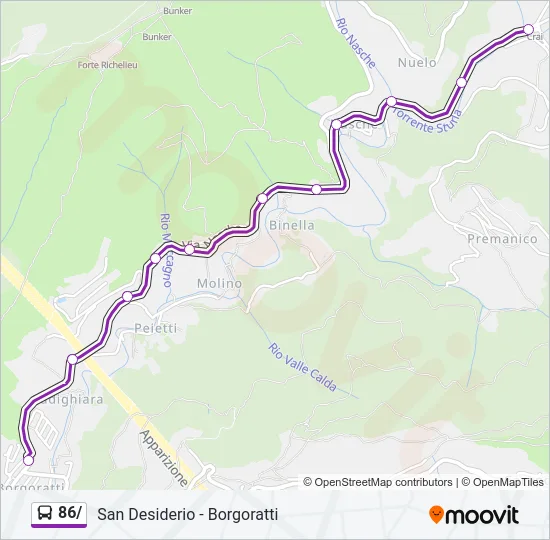 86/ Bus Line Map